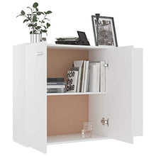 vidaXL Credenza Bianca 105x30x75 cm in Truciolato
