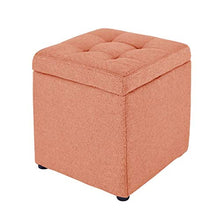 LZZJIAJU Pouf Pouf Imbottito Sgabello Panca Imbottita Pouf Imbottito Pouf (Color : Orange)