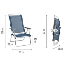 Lafuma Mobilier LFM2776 Sedia Pieghevole, Blu, 100x60x70 cm
