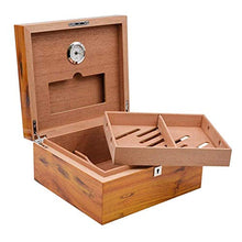 WY-YAN Alluminio Lamiera Clip Embedded Occhielli igrometro Humidor Cedar