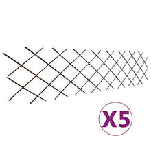 VidaXL - Recinzione in rete di salice, 5 pezzi, 180 x 60 cm
