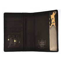 Grey Harris Tweed Passport Wallet