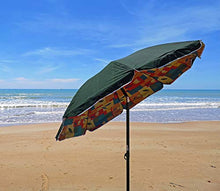 Joy Summer Ombrellone Spiaggia in Polycotton 200 cm Lido Mare TINDARI - Verde Scuro