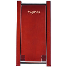 Kingpoint - Poggiapiede in legno massiccio per chitarristi, regolabile su 4 livelli di altezza, Legno rosso.