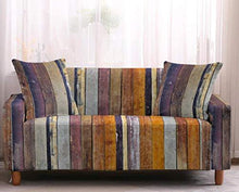Copridivano Elasticizzato Stampa Copripoltrona Fodere Copridivani Elastico 3 Posti Sofa Mobili Protettore Copertura Divano Antiscivolo Graffiti scozzesi marroni Copridivano Elasticizzato - Arredi Casa