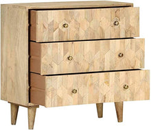 Governo del cassetto di archiviazione Mobile con cassetti Comodino for Soggiorno Camera da Letto 75x35x75 cm Solid Mango Legno Hyococ