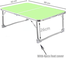 AWJ Piccolo Tavolo da Campeggio Pieghevole Tavolo da Picnic Leggero da Esterno con Tavolo in MDF da Tavolo per Computer Portatile da scrivania Notebook 60x40x26 cm