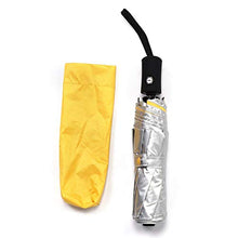 Oumefar Ombrellone Mini 3 Pieghevole Anti UV Colla Argento