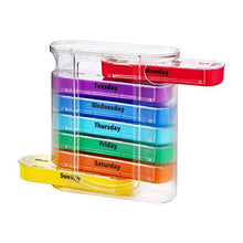 BGSFF Portapillole settimanale da 7 Giorni 28 Scomparti Portapillole Portapillole per Dispenser di plastica per medicinali Custodia per farmaci per Viaggi a casa