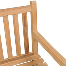 vidaXL Legno di Teak Panca da Esterni con Braccioli Robusta Panchina Giardino