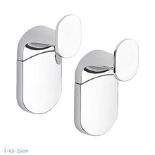 METAFORM Set Accessori Bagno Kit Completo Zero Cromo 5 Pezzi in Acciaio Cromato e ABS