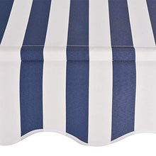 vidaXL Tenda da Sole Retrattile 300 cm da Balcone Strisce Blu/Giallo Parasole
