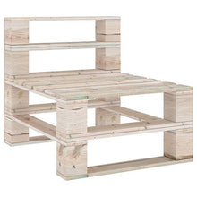 FAMIROSA Divano Centrale da Giardino su Pallet Legno di Pino Impregnato