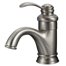 Nostalgia Retro Lavabo Miscelatore Monocomando Rubinetto Ottica Inox Sanlingo