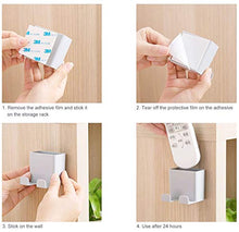 Miystn Porta Telecomandi da Parete, Portatelecomando da Parete, Supporto Telecomando Condizionatore, Supporto per Telefono Cellulare Supporto di Ricarica Impermeabile (6 Pezzi, Bianco, Beige e Grigio)