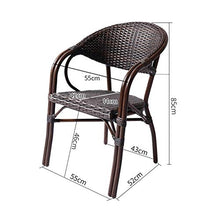 Tavolo in vimini in rattan mobili in patio e set sedia, Patio Arredi Mobili Conservatorio Set da tavolo Ambientazione interna Patio Rattan Tavolo da pranzo Set da tavolo in vimini Weave (4 pezzi)