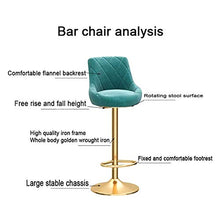Sgabelli da Bar Sedia Sgabelli da bar, sgabelli bellezza, moderni schienali minimalista, in ferro battuto, banchi bar girevoli, sollevatore meccanico, sgabelli da bar, flanella sgabelli alti, le gambe