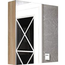 Mobiletto del Bagno Specchio Completo Armadietto da Bagno A Parete Decorazione Murale per Uso Domestico Armadio di Stoccaggio Guardaroba Specchio per Il Trucco