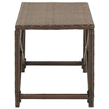 Tidyard Panchina da Giardino, Panchina da Esterni in Polyrattan Marrone 80 cm