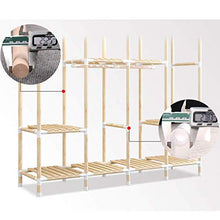JFFFFWI Armadio assemblato Semplice Armadio in Legno massello 210 * 45 * 170cm (Colore: D)