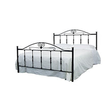Letto Una Piazza E Mezza in Ferro Battuto Color Antracite 132x203xh119 Cm