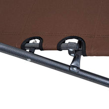 Outsunny Lettino Sdraio Pieghevole da Giardino, Mare, Spiaggia, Piscina, Chaise Longue Richiudibile con Braccioli, Marrone