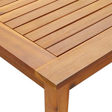 SKM Set da Pranzo da Giardino 7 pz in Legno Massello di Acacia (62.5kg)