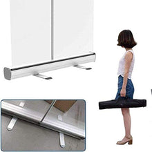 (Usando in affari) Roll Up Banner Wide Roll Pull Up Sneeze Schermata |Cancella divisori in PVC Sneumato barriera di guardia, schermo di distanziamento sociale, protezione dello sputo, supporto per la