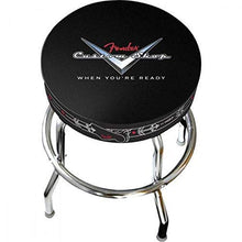 Fender Custom Shop Pinstripe Sgabello di bar 24 Nero, metallo