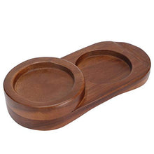 Vassoio in vetro, vassoio per tazza da whisky, vassoio per sigari in legno rustico, per la decorazione dell'ufficio domestico(Oval (without ashtray))