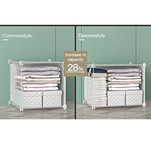 Armadio Plastica immagazzinaggio Pieghevole Guardaroba Semplice Assemblato Composizione (2 Stili) HAODAMAI (Size : 147x47x183cm(A))