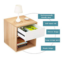 Comodino autoelastico con cassetti e vani a Giorno Armadietti Comodino semplici Armadietti Soggiorno 40X40X50CM