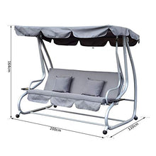 ZYFWBDZ 3 posti Altalena da Giardino Outdoor Patio Hammock Panchina