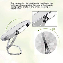 Trucco specchio con luci Modern Fashion Makeup Mirror Specchio ingranditore, Specchio cosmetico 10x Zoom Tavolo doppio lato Top HD Beauty Make Up Mirror Specchio Freestanding Table Top Rasatura LBWARM