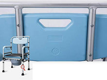 Cresciuto Toilet Seat Pieghevole Commode, Commode Sedia for WC è Regolabile in Altezza