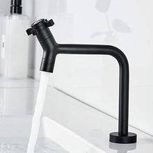 LMH nero alto bacino lavabo rubinetto singolo bagno lavabo lavabo lavabo rubinetto miscelatore rubinetto singolo acqua fredda lavabo crane rubinetto rubinetto bagno rubinetto ( Dimensione : 190323 )