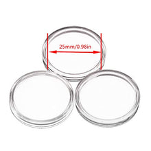 karrychen for NTAG215 RFID Round Transparent Plastic Coin Capsules Case 25mm Acrylic Mater