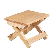 Duless Sgabello pieghevole in legno massiccio Mazza, sgabello quadrato