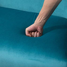 homcom Divano 2 Posti Seduta Imbottita Schienale e Braccioli, Arredamento Soggiorno, Sala, Ufficio, Verde, 124x73x76cm