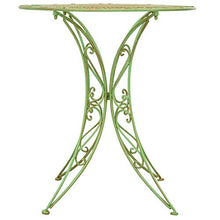 Tavolo da Giardino in Ferro battuto mobili da Giardino Stile Antico Verde