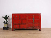 Yajutang Cassettiera antica credenza 2 ante 5 cassetti