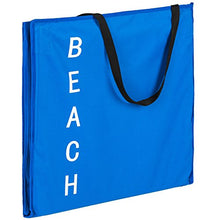 TecTake Materassino da Spiaggia Imbottito Schienale Regolabile - Disponibile in Diversi Colori - (Blu | No. 402441)