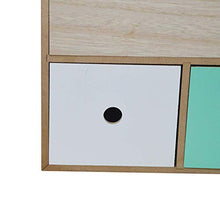 Druline Mini Cassettiera Cassettiera Armadietto Legno Shabby Chic 4 Cassetti Armadio Colorato