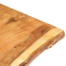 FAMIROSA Piano per Lavabo Bagno in Massello di Acacia 100x55x2,5 cm