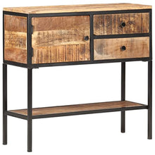 vidaXL Credenza 85x30x80 cm in Legno Massello di Mango Grezzo