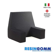 RESINGOMM Poltrona Extra Confort a Schienale Alto Inclinato. Utilizzo da Letto o Divano, per Lettura, sostentamento Anziani e invalidi e Visione TV