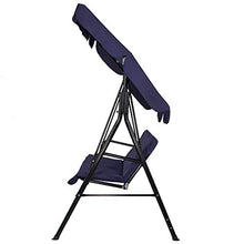 SPRINGOS - Dondolo da giardino Fiona, con tetto, per 3 persone, altezza x larghezza x profondità: 150 x 170 x 109 cm