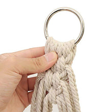 Xhtoe, sedia a dondolo per esterni e interni, corda di cotone da 150 kg, cuscinetto da campeggio, da viaggio, amaca da appendere