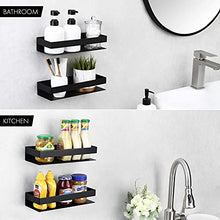 KES Mensole Doccia 2 Pezzi Mensole da Muro per Bagno Mensola da Bagno 30CM Montaggio a Parete Acciaio inossidabile SUS304 Opaco Nero, BSC205S30ADG-BK-P2
