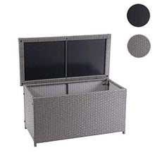 Mendler Baule Contenitore da Esterno HWC-D88 polyrattan ~ Basic 170l Grigio
